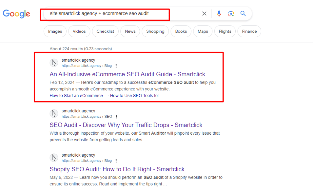 google search results for keyword cannibalization research