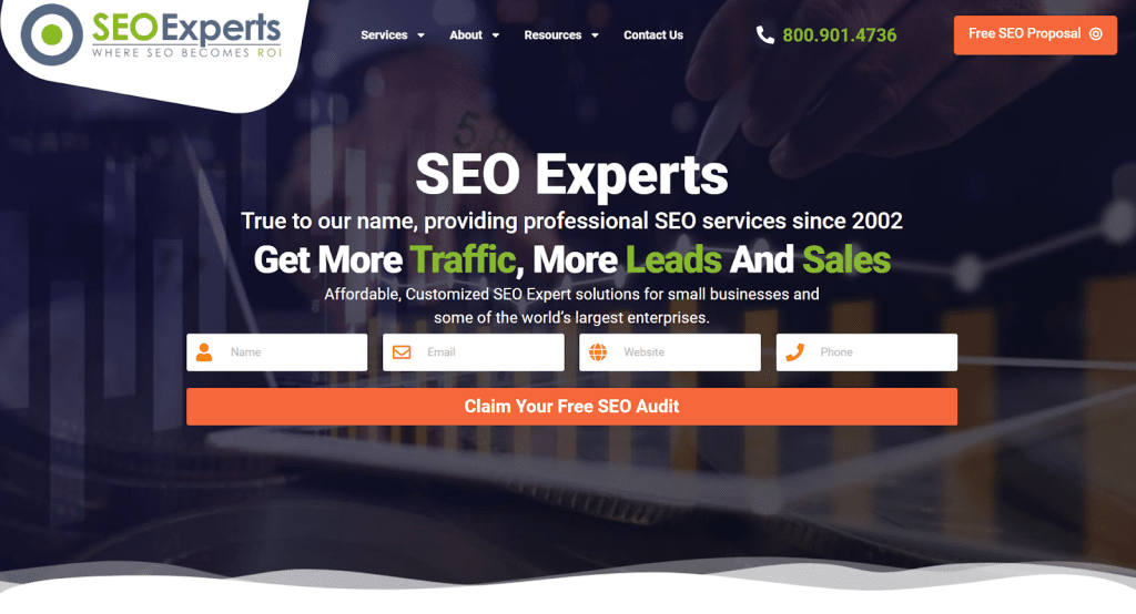 SEO Pro Experts Homepage