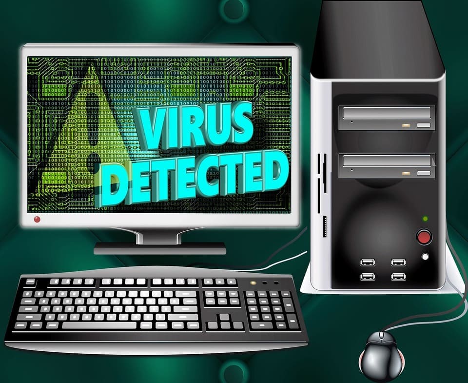 Virus detected on a website