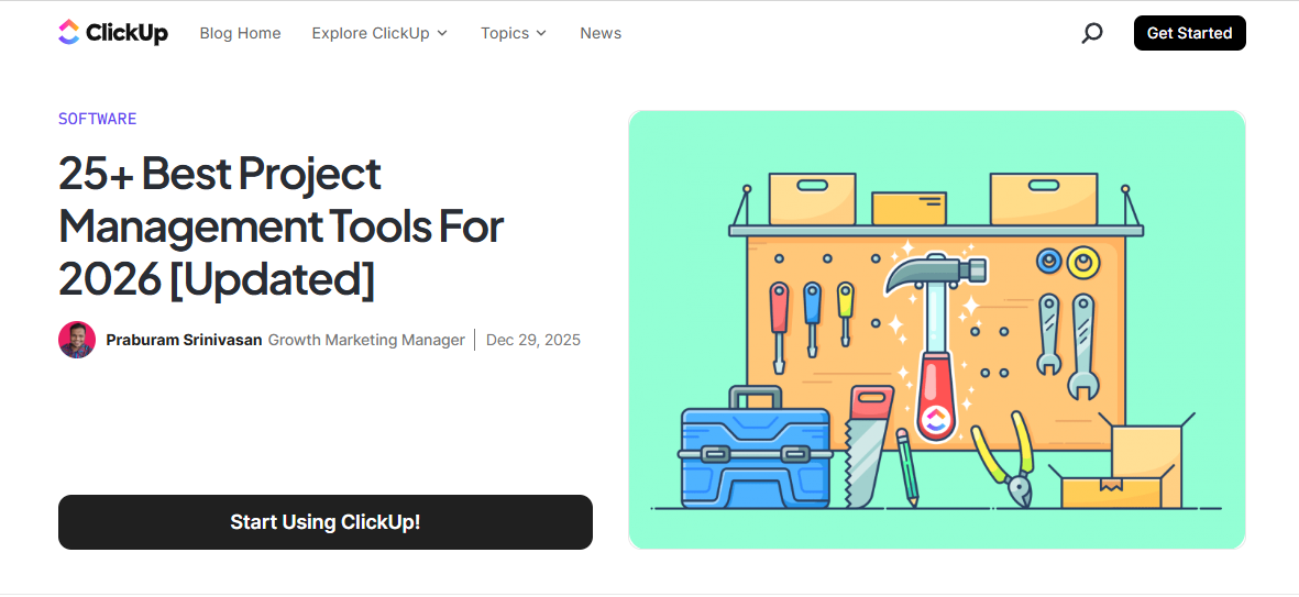 clickup blog example