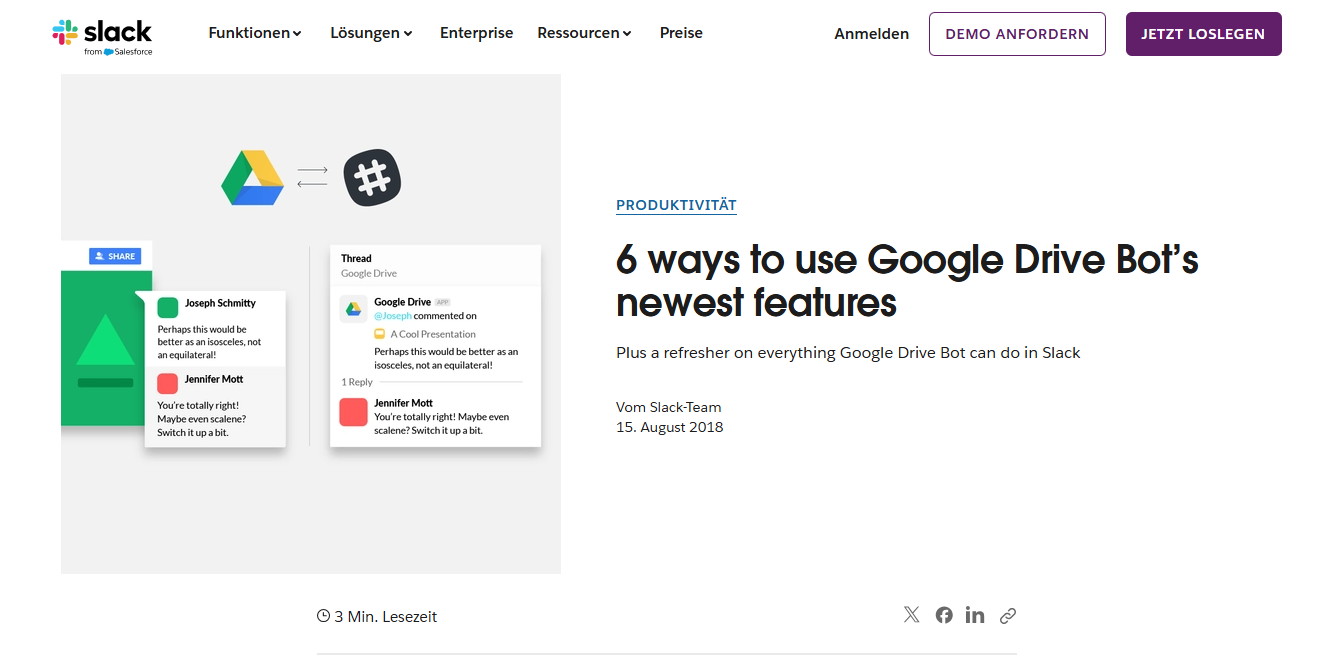 slack integration with google drive