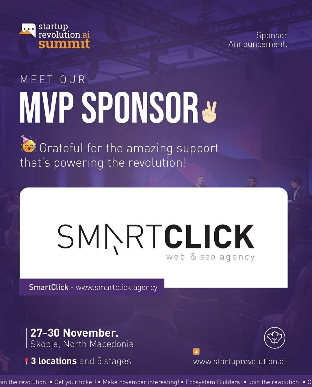 SmartClick sponsor announcement