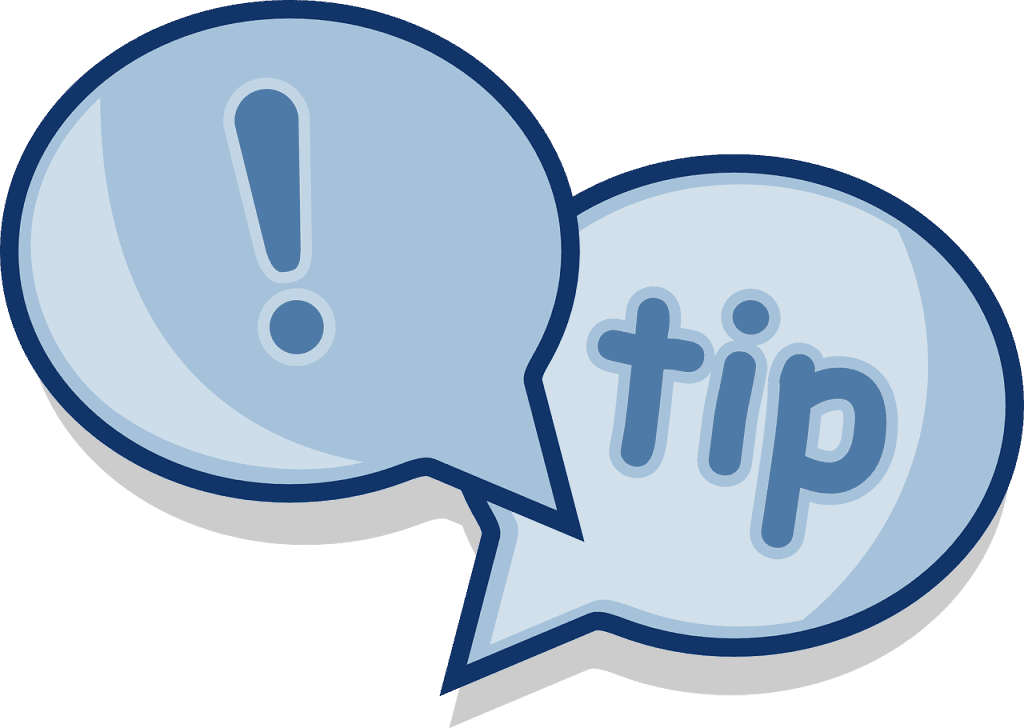an illustration of tips sign