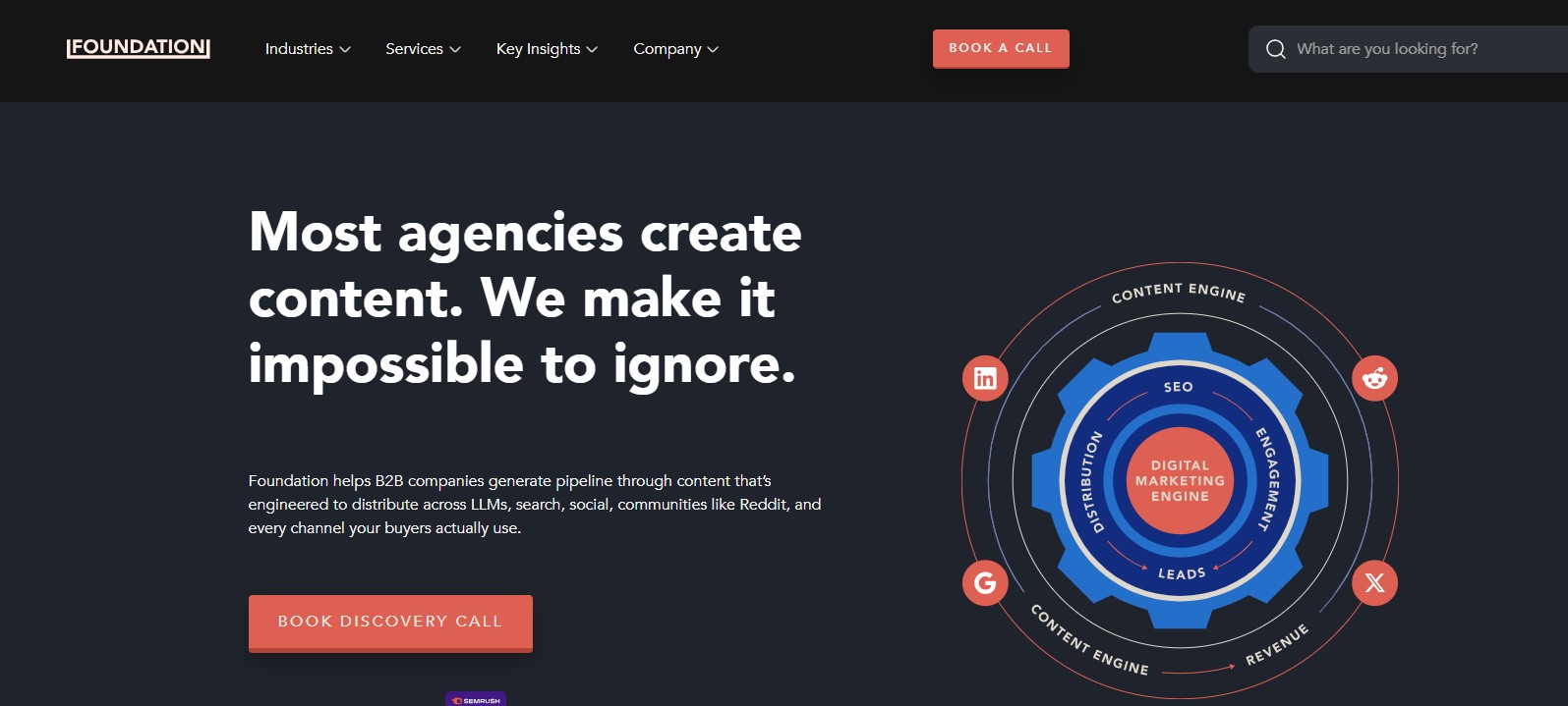 Foundation homepage