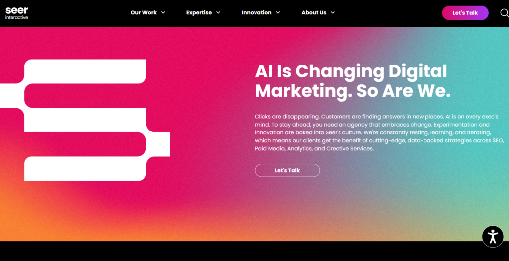 Seer Interactive Homepage