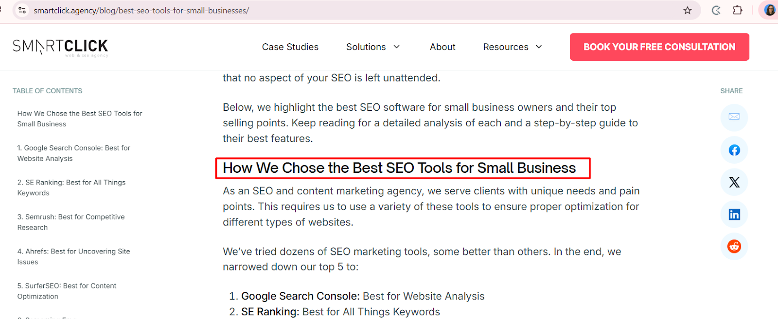 natural incorporated keyword in a subheading
