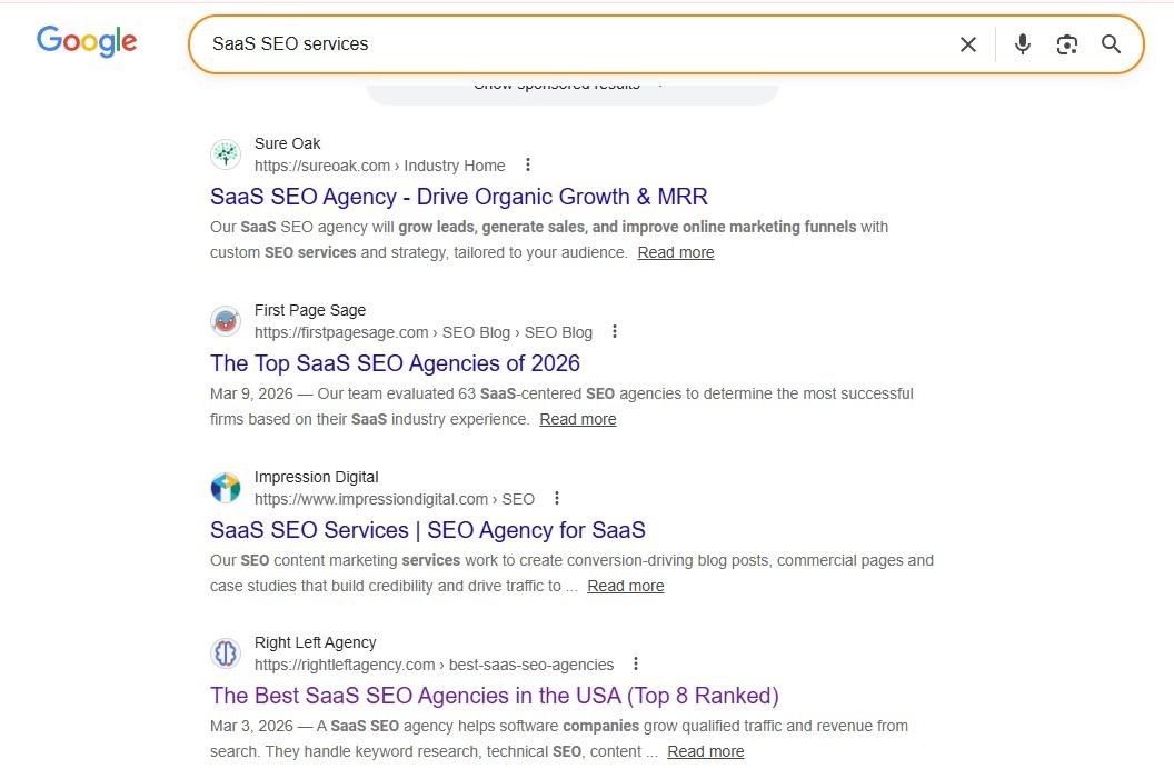 a screenshot from SERP for backlink comeptitors