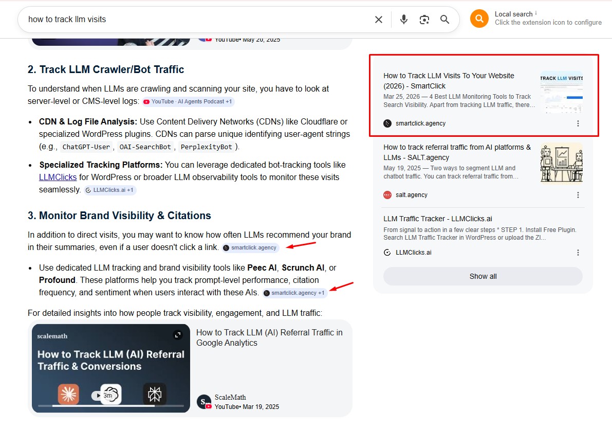 SERP screenshots, AI Overview visibility for a query starting with "how"