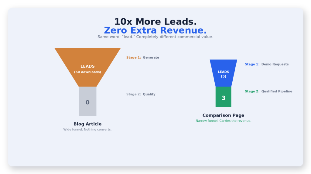 More leads doesn't mean more value