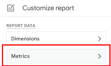 customize report in GA4 by adding metrics